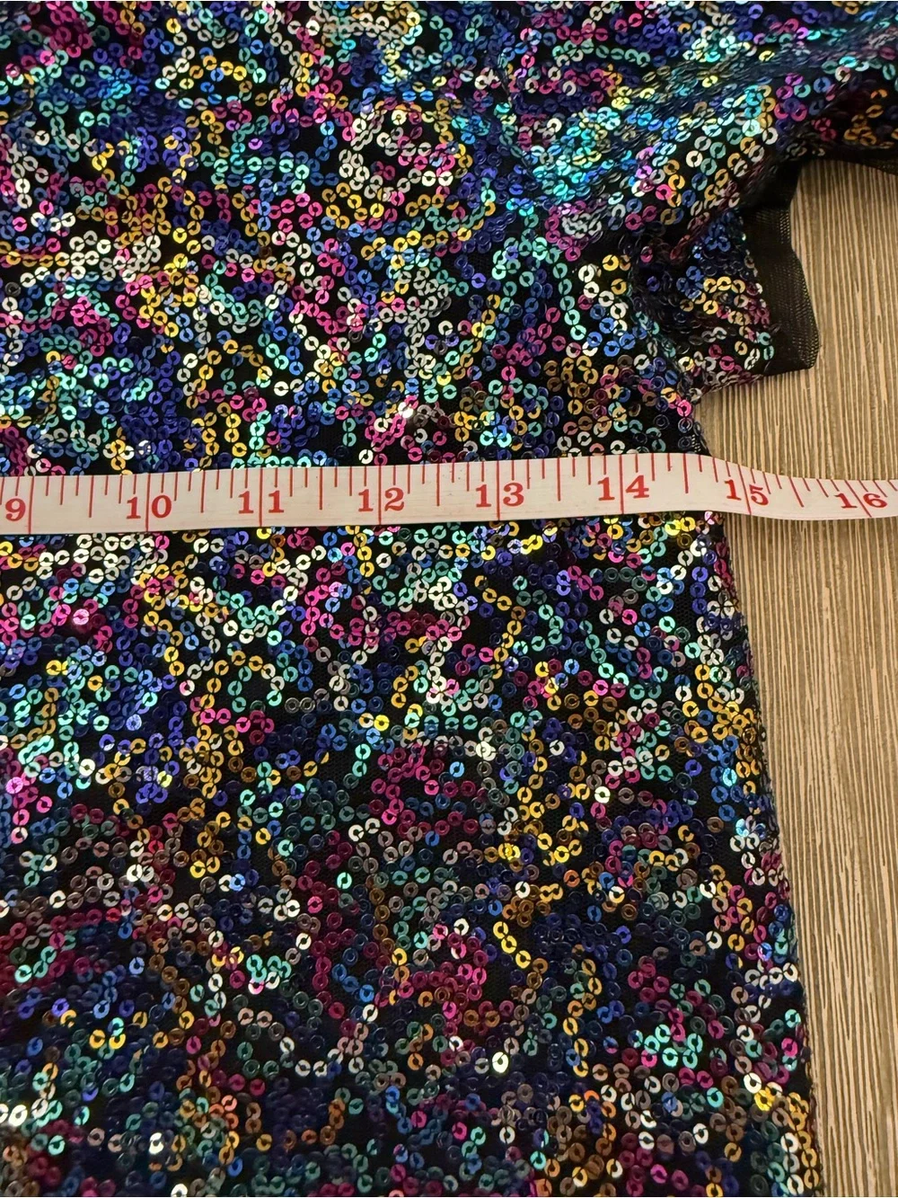 GAP Girls' Multicolor Sequin Short Sleeve Dress